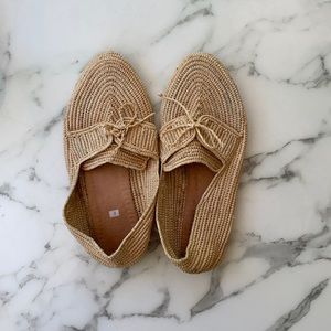 Raffia Loafers Size 39/ 9 US